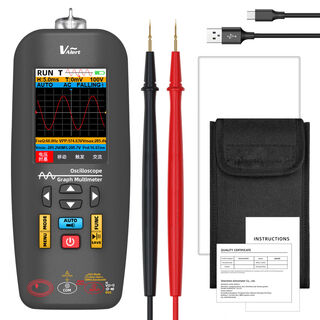 Graphic multimeter handheld oscilloscope small three-in-one multi-function intelligent digital high-precision meter o1x oscilloscope multimeter needs to buy a separate coil to measure current
