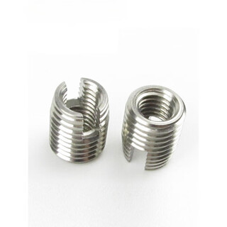 Xiaocai 304 stainless steel 302 type self-tapping thread protective sleeve/self-tapping thread sleeve/slotted thread sleeve m2 m16 m2*0.45-6-m4.5*0.45 (2 pieces)