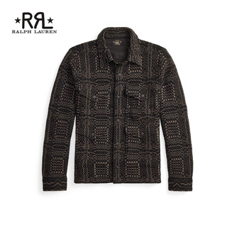 Rrl camisa-suéter de lana de punto jacquard de primavera 26 para hombre rl95621 001-multicolor s