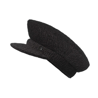 Chanel chanel fashion solid color cotton beret women's black one size f basic packaging - no box