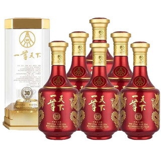 Produced by wuliang luzhou wuliangye co., ltd. wuliang luzhou liquor liquor gift box for weddings and banquets, holiday gifts, 52 degrees, 500ml, 6 bottles, yi zun tianxia premium 30