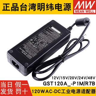Gst120a mean well a12/a15/a20/a24/a48 switching power supply r7b adapter p1m 12v24v g gst120a12-r7b 12v without input line