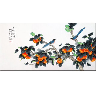 National first-class artist zhang hongshan everything goes well 136*68cm hand-painted meticulous flower-and-bird painting pure hand-painted calligraphy and painting celebrity calligraphy and painting ink painting meticulous flower-and-bird painting