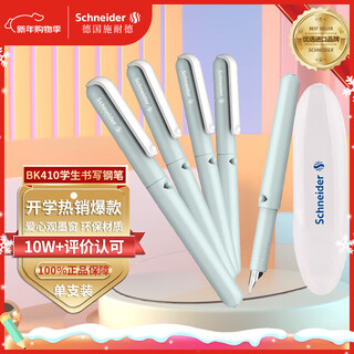 Schneider-stift, kalligraphie-stift für schüler und erwachsene, männlich und weiblich, dritte und vierte klasse, büro, spezieller signatur-tintenstift, schulzeit, geschenk, unverzichtbares zubehör, ef-spitze bk410, mintgrün, 161460