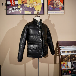 Chevalpes international first-line brand classic kimura takuya's same style heavy cowhide down jacket leather jacket winter cold protection cowhide s