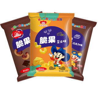 Guaguai likes you corn crisps (chocolate flavor*2+cheese flavor) 70g*3 combination pack snacks puffed food