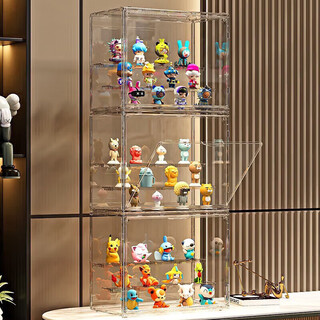 Hakkai bird blind box storage labubu bubble mart display box hand-made display cabinet acrylic storage rack transparent