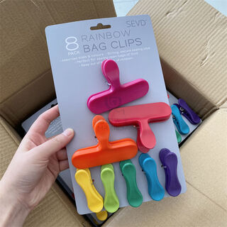 Yong huan leak picking 8 pack sealing clip clip sealing bag clip bag clip food sealing clip one card