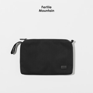 Liangshan xiu1 portable storage bag men's clutch bag carry-on small bag commuter mobile phone bag ballistic nylon clutch bag black