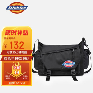 Dickies messenger bag men's messenger bag women's dk casual shoulder bag student lightweight school bag canvas bag large capacity shoulder bag
