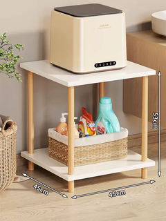 Yusenyi small washing machine rack bathroom storage bracket balcony floor raised shelf mini drum placement base (second floor) 45x45x53 45cm