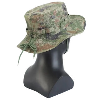 Jihua special training bennie hat outdoor camping frog suit round brim hat mountaineering fishing hiking sun protection fisherman hat sun shade big brim hat + label l label 57