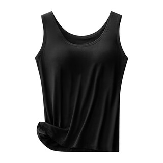 Modal new bottoming bra padded underwear camisole women's bra-free all-in-one large size anti-black m 75-95jin jin equals 0.5kg