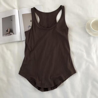 Hyuna racer vest for women in summer for fat girls 2-300jin jin equals 0.5kg loose large size inner sleeveless t-shirt suspender top trendy brown m recommended 120jin jin equals 0.5kg