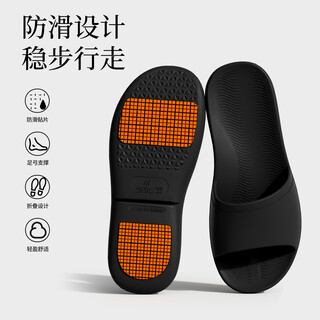 Lidani (tzldn) travel folding slippers for women on business trips to hotels, vacations, portable eva anti-slip couple slippers, bathroom bathing, deodorant, deep space black 39-41