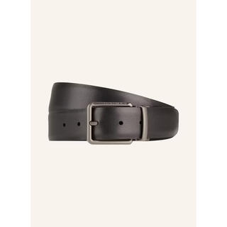 Porsche design men's belt waist decorative leather double-sided business daily belt simple black 85