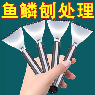 Donaumeng stainless steel fish scale planer tool kitchen household fish scale scraper manual fishing knife kitchen fish scale removal tool 1 pack one second scale removal