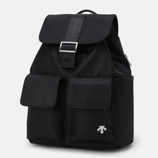 Descente men's and women's backpacks, multi-pocket backpacks, new fashionable casual commuting sports large-capacity backpacks black/black