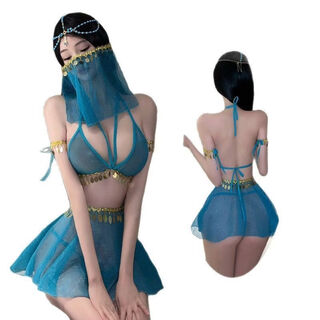 Langsha sexy exotic princess retro style national style passionate dancer temptation bra uniform suit