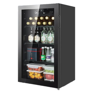 Midea displays 95-liter refrigerated fresh cabinet, commercial high-end small beverage cabinet, office small refrigerator bar, hotel refrigerated cabinet, bass level one energy efficiency lc-95gm