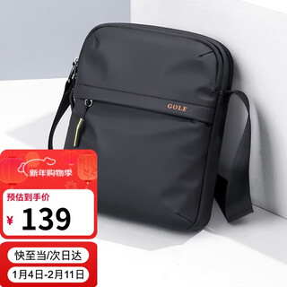 Golf (golf) shoulder bag men's casual crossbody bag men's oxford cloth multi-compartment ipad mobile phone bag lightweight water-repellent men's bag