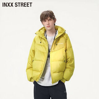 Inxx (inxx) inxx street winter hooded warm cotton jacket for men in autumn and winter new fashion versatile thickened cotton jacket yellow m