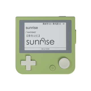 Lancaihe english vocabulary machine english word learning artifact real foreign teacher pronunciation portable ink screen avocado green standard configuration