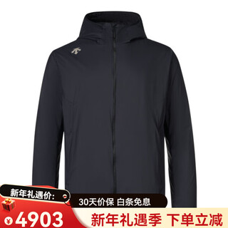 Descente ski style series lightweight packable cotton clothes men's bk-black m