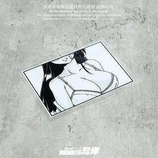 Litian personalized two-dimensional beauty reflective sticker car decoration waterproof sticker car body scratch blocking sticker 12*8 points 6cm single sheet