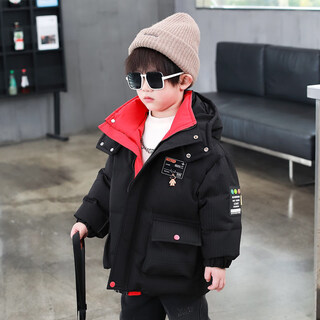 Disney down jacket purchase products boys cotton jacket winter clothes new handsome children's cotton jacket, fashionable baby cotton jacket black 90 cm