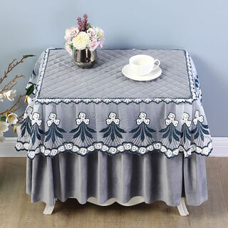 Fantasy bedside table cover cover cloth bedside table protective cover dust cover household dust cover bedside table cover universal comfortable velvet edge gray bedside table cover width 40 long 40 high 40cm