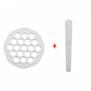 Fantasy creative dumpling artifact automatic kitchen lazy dumpling making machine household chaotic dumpling mold multi-functional food grade 19-hole dumpling mold 1 piece 304 filling spoon 1 piece