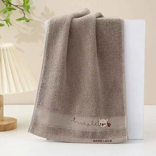 Yusenyi is a silk brand pure cotton facial towel, children's towel, adult small towel, cute taste, light luxury family, pure cotton and soft, light brown 1 piece 5x50cm