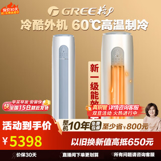 格力（GREE）空调【国家补贴20%】云逸2代 2/3匹 新一级能效 变频冷暖节能 自清洁 大风量家用客厅圆柱立式柜机 2匹一级能效 云逸Ⅱ柜机