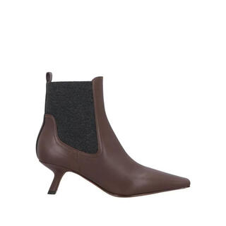 Brunello cucinelli light luxury women's ankle boots dark brown 20 | 39 eu