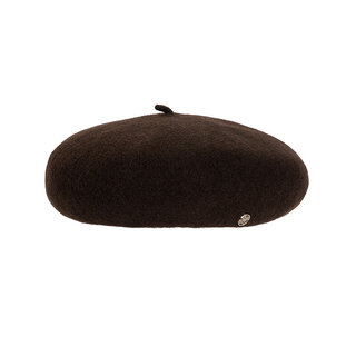 Xuanzi (shine) jewelry elegant retro beret autumn and winter versatile hat for women sheep wool ebony brown painter hat ebony brown m (56-58cm)