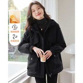 Terre bleue2025 winter new cotton clothes women's fashion versatile warm hooded cotton clothes women's slim pie overcome velvet jacket