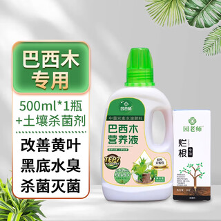 Brazilian wood nutrient solution hydroponic almond lucky wood rooting and sprouting special fertilizer for brazilian wood to improve yellow leaves on black background brazilian wood nutrient solution + hymexyl 20g