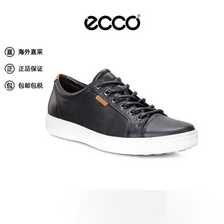 Ecco aibu casual shoes for men flat wear-resistant sneakers rouku no. 7 430004 01001 black 41