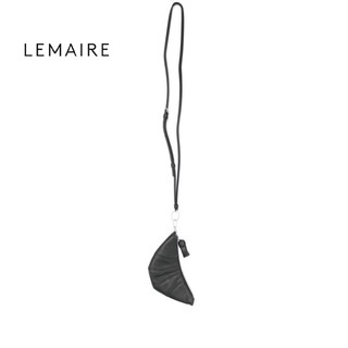Lemaire light luxury men's croissant coin purse black one size