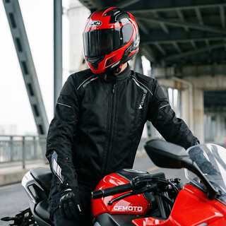 Duhan motorcycle riding suit men's four-season racing suit upgraded protective gear motorcycle suit protective anti-fall removable liner jacket