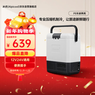 Alpicool car refrigerator compressor p8 car home dual-use 12v24v refrigerated car outdoor beauty suitcase