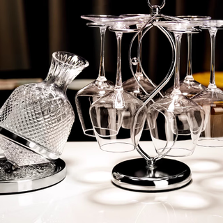 Fantasy crystal red wine glass burgundy light luxury family dinner wine goblet cup holder set european style 450x6 cup holder gyro decanter