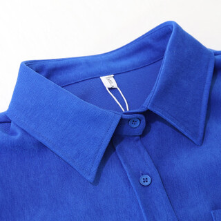 Angel mood 2025 autumn and winter thickened ancola red brushed shirt coat-like layered shirt for women with inner top klein blue upgraded version of blue buckle thicker and more delicate s recommendation 80-108 jin jin equals 0.5 kg