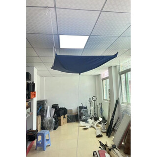 Fantasy ceiling machine cleaning cover central air conditioning cleaning cover patio machine water bag tool ceiling protective cover blue plastic bracket 1.2x1.2 disassembly-free small outlet suitable for 15p machine cow suitable for 15p machine ceiling machine crystal lamp water receiving cover