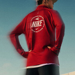 Nike (nike) long-sleeved t-shirt men's 2026 spring new sportswear half-zip running training top iq3818-613 iq3818-613 red year of the horse limited m
