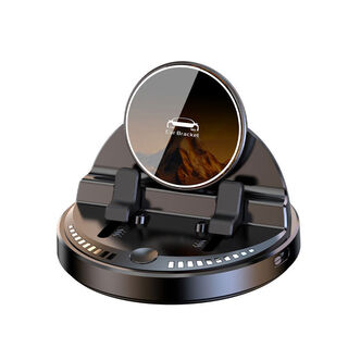 Litian rack central control suction cup flat car stand fixed instrument car 2025 support high quality wireless charging - black 1