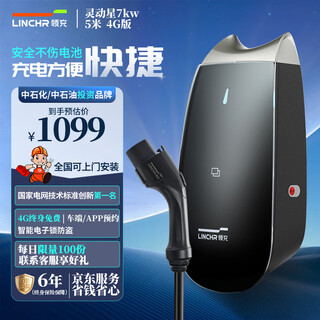Lingchong charging pile new energy electric vehicle home 7kw is suitable for tesla jikrypton 001 ideal huawei worldwide volkswagen bmw xpeng xiaomi (installation not included)