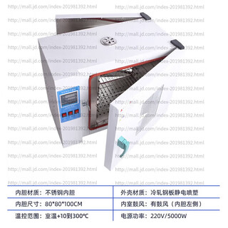 Hejiangong pig farm front and rear double-door drying box electric constant temperature blast drying box breeding disinfection dryer 25*25 80*80*100 stainless steel liner double door