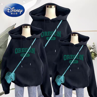 Disney (disney) autumn and winter parent-child clothing for a family of three in spring and autumn for a family of four, fashionable internet celebrity street children's long-sleeved sweatshirt, black 90 cm (recommended height 5-94)